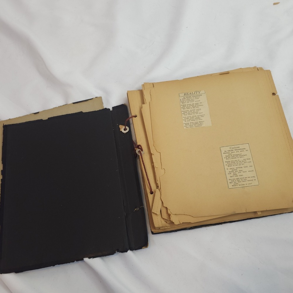 Antique Scrapbook 1930 1940s Little Women Katherine Hepburn Poems Poetry Vintage - Picture 9 of 16
